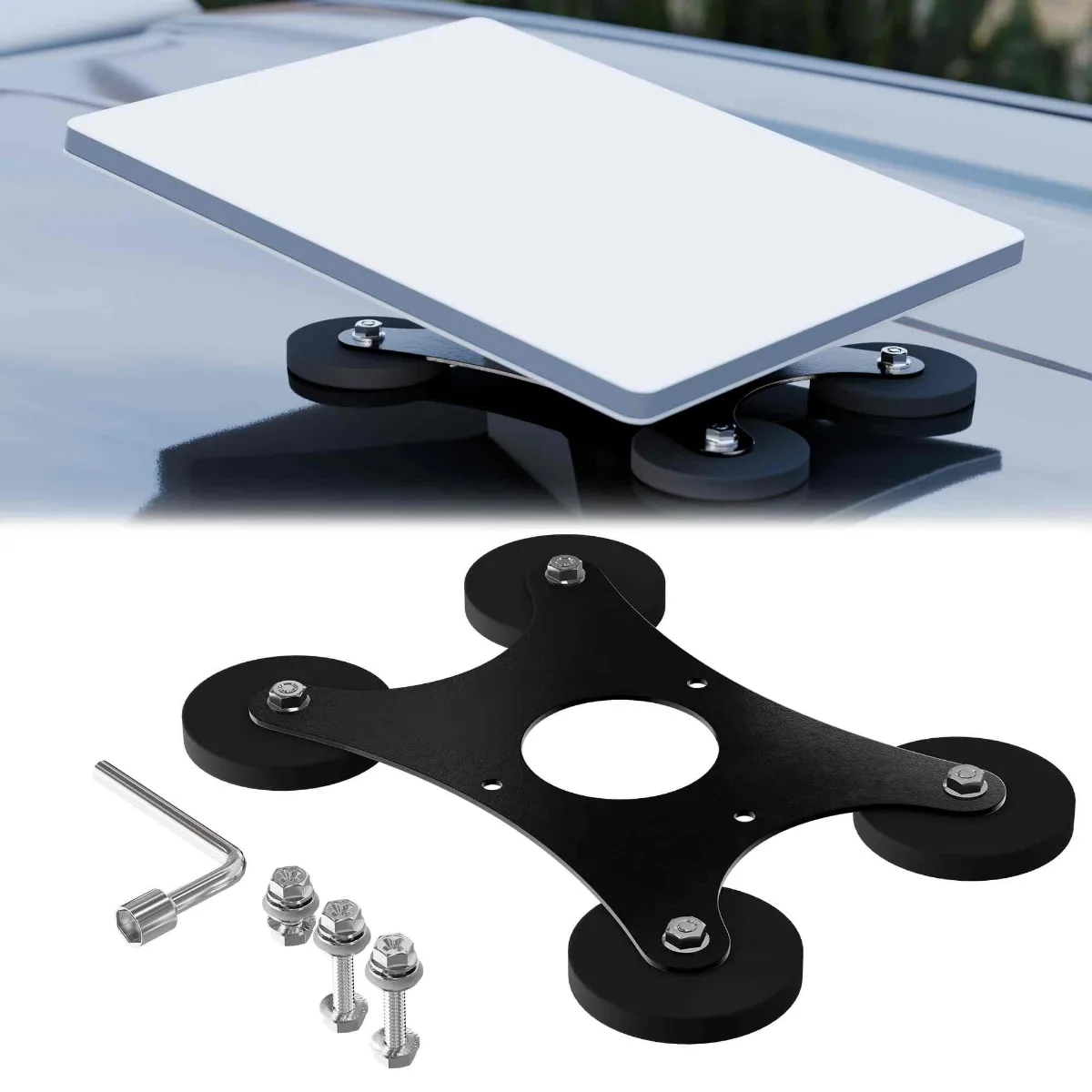 Starlink Mini Magnetic Car Roof Mount 265LBS 360° No Drill RV Truck Boat Holder Main Image